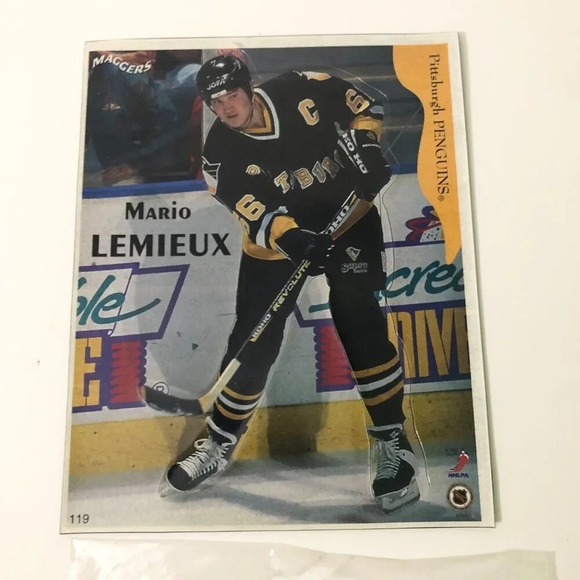 Lot of 4 Collectable Hockey Magnets Mario Lemiuex Alex Mogilny Eric Fichaud - Picture 4 of 16